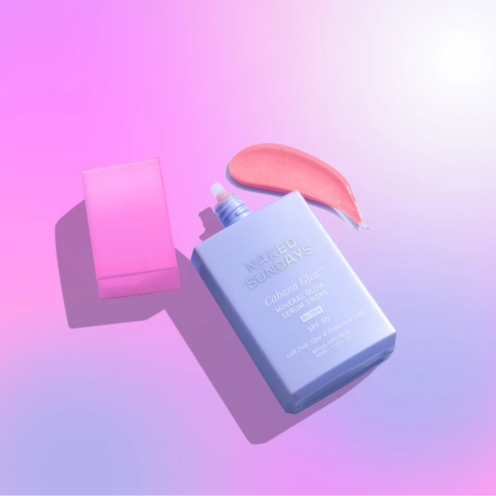 Naked Sundays CabanaGlow™ SPF50 Mineral Luminizing Blush Serum